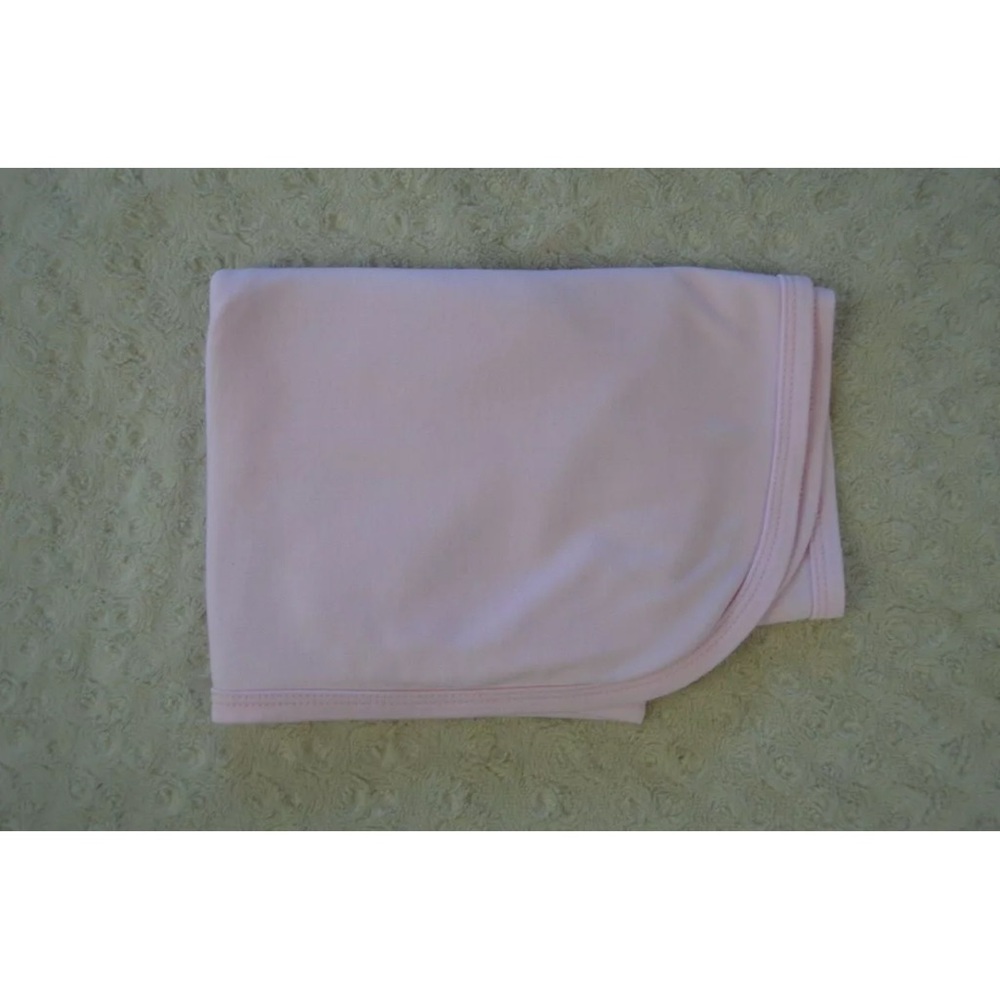 Laughing Giraffe Solid Pink Baby Blanket Swaddle Stretch Jersey Knit Thin